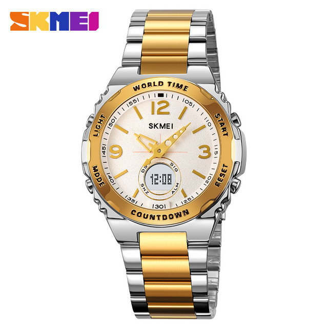 SKMEI 2310 Luxury Men's Clock Movement Watches Reloj Hombre Waterproof Electronic Watch Male Digital Stainless Steel Wrist Watch