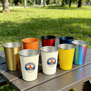 Mug à bière moderne et luxueux en acier inoxydable, écologique, avec paille, 16oz 200ml 250ml 300ml 500ml, pour fêtes et stades, personnalisable avec logo - Product Image 1