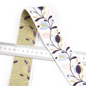 Ethnic Polyester <b>Computer</b> Jacquard Ribbon Hanfu Curtain <b>Accessories</b> Herringbone Tight Embroidery Pants Colorful Ribbon Sleeves - Product Image 6