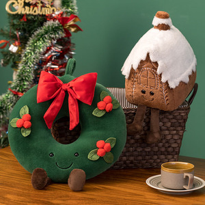 New Ins 3D Giáng Sinh Đệm Giáng Sinh Đảng Trang Trí Nội Thất Gối Lễ Hội Cây Giáng Sinh Santa Claus Gingerbread Người Đàn Ông Nhà Đệm - Product Image 4