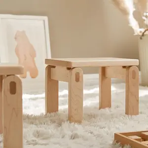 可爱墩凳北欧实木儿童礼品简约木质儿童益智凳儿童实木凳