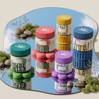 Contenants hermétiques à l'épreuve des enfants, faciles à saisir, pour emballage pharmaceutique, bonbons gélifiés, médicaments, poudre de matcha, pot d'emballage