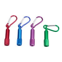 Mini lampe torche LED personnalisée avec logo, porte-clés en aluminium, torche de poche pour cadeaux promotionnels, cadeaux d'entreprise, articles marketing