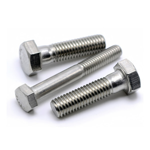 สลักเกลียวหัวหกเหลี่ยมสแตนเลส SS304 พร้อมน็อตและแหวนรอง ผลิตตามแบบ OEM จากโรงงานจีน - Product Image 5