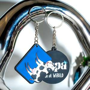 Llavero personalizado de PVC 3D, llavero de goma suave, llavero con logotipo personalizado, venta al por mayor - Product Image 2