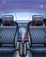 2024 désodorisant de luxe étoile lumière LED Mini désodorisant de voiture électrique diffuseur d'arôme intelligent nouvelle technologie métal frais