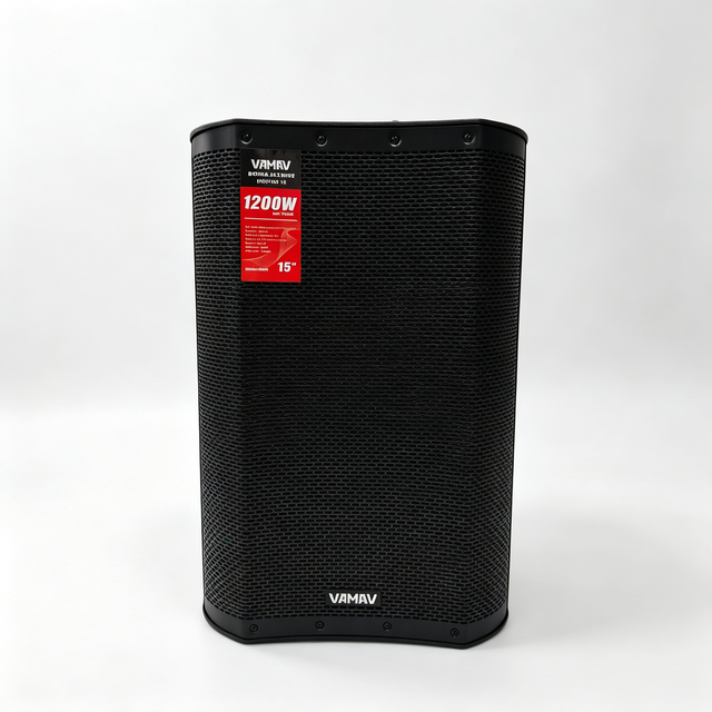 VAMAV Pro Audio DIGIPRO 15 600W RMS DSP CLASS D AMP 15 Inch Active Speaker Stage Professional Sound System Concert DJ Bar Church