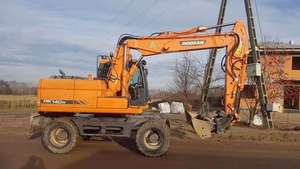 Excavadora de ruedas usada de 14 toneladas modelo <span class=keywords><strong>Doosan</strong></span> DX140W 2023 con motor <span class=keywords><strong>Doosan</strong></span> para operaciones fuera de carretera - Product Image 3