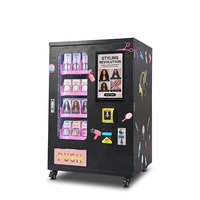 Distributeur automatique de maquillage 24h/24 et 7j/7 avec lecteur de carte, petit distributeur tactile de 18,5 pouces pour perruques, parfums, ongles