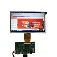 Écran LCD TFT TN de 7 pouces 1024*600 avec carte de commande de type capacitif haute résolution