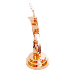 Trofeo personalizado de estrellas pulidas de bronce, trofeo artesanal de resina de Metal PARA LA <span class=keywords><strong>Sociedad</strong></span> de Artes Deportivas, copa de premio de campeón, regalos de recuerdo de negocios - Product Image 4