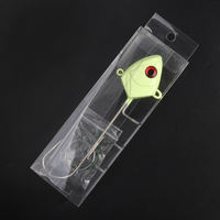 Alpha 20g 40g 60g Kail Jig Head Timbal Bercahaya 3D Bionic Fish Head Umpan Jigging Laut Dalam untuk Ikan Pari Cumi-cumi Memancing Air Asin