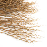 Professionnel 27 #   Extensions de cheveux dreadlocks bouclées intercroisées 18 pouces 0,2 cm, faits à la main, fournisseur en gros