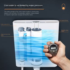 Approvisionnement d'usine grande puissance réservoir de toilette domestique épaissi accroupi fosse tenture murale projet réservoir d'eau de chasse de haute qualité - Product Image 2