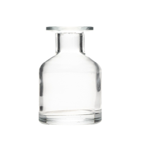 Diffuseur de parfum en verre noir de luxe 50ml/100ml avec bouchon couronne, sérigraphié, pour aromathérapie et artisanat