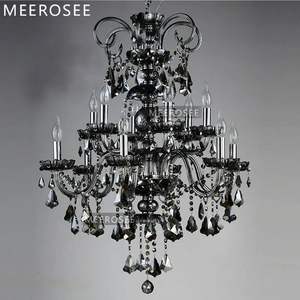 Meerosee di cristallo portacandele Retro lampada di cristallo di lusso americano decorazione per la casa di illuminazione Lustras MD88066 - Product Image 2