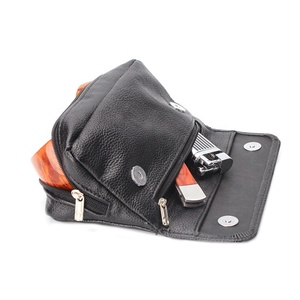 Pochette pour pipe <span class=keywords><strong>à</strong></span> tabac PU bon marché en gros noir sac unique organiser étui - Product Image 3
