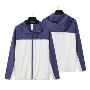 Chaqueta Deportiva de Invierno para Hombre con Capucha y Media Cremallera, Cortavientos, Impermeable, Ecológica, Casual, con Logotipo Frontal - Product Image 1