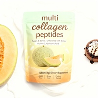 Poudre de peptides de collagène multi-sources personnalisée en sachet, supplément de protéines essentielles et de vitamine C pour femmes enceintes, soutien beauté et peau, 1 lb