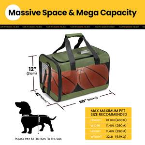 Fabrika toptan özel evcil hayvan taşıyıcı havayolu onaylı genişletilebilir Pet seyahat katlanabilir kedi taşıyıcı çanta - Product Image 2