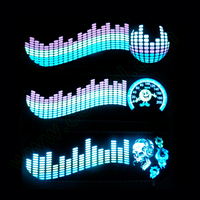 Autocollant de voiture LED actif à égaliseur sonore de haute qualité Finegreen Lighting pour logo / badge de fenêtre de voiture