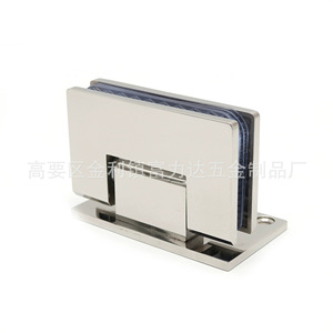 Bisagras para puertas de vidrio de acero inoxidable, diseño minimalista rectangular duradero de 90x55x70mm para puertas de ducha - Product Image 3