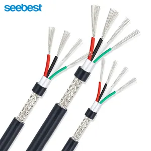 24 awg ul2725 28awg câble 1p 28awg * 2c usb fil awm style 2725 vw-1 blindé isolé multiconducteur fil de cuivre