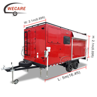 WECARE Ventes chaudes Bureau de conteneur/remorque de haute qualité/Bureau préfabriqué mobile sur roues Remorque de bureau mobile