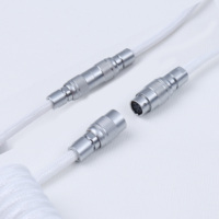 Kabel keyboard gulung USB YC8 kabel ekstensi keyboard aviator konektor kabel otg kabel tipe-c untuk keyboard dan mouse