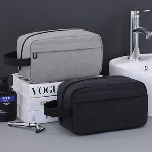 <span class=keywords><strong>Neceser</strong></span> de lona para hombre con logotipo personalizado, <span class=keywords><strong>neceser</strong></span> de viaje grande para hombre, kit Dopp de lona con múltiples bolsillos y ASA resistente - Product Image 2