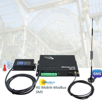 Compteur d'impulsions Modbus 4G SMS alarme messager électronique métal industriel intelligent télécommande gsm contrôleur sms appel relais commutateur