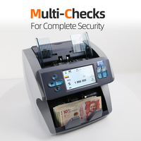 LD-6000 Dernier modèle de compteur de billets de banque professionnel multi-devises à écran tactile avec double CIS et détection de faux billets
