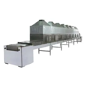 industrial drying machine continuous microwave dryer for leave