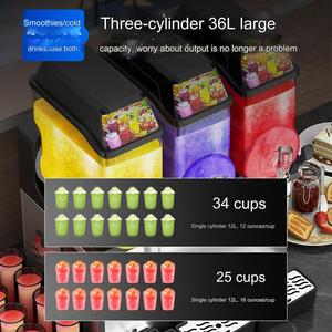 Máquina Comercial para Slush Puppies, Dispensador Automático de Bebidas Congeladas de 3 Tanques para Centros de Entretenimiento Familiar - Product Image 5