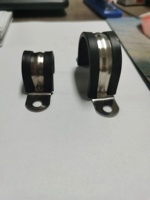 Sangle de serrage en acier inoxydable 304 avec finition zincée, collier de serrage pour câble avec sangle en U à 2 trous pour tuyau et tube