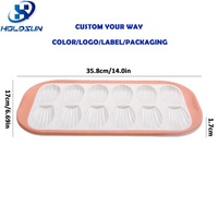 Moule en silicone résistant à la chaleur de qualité alimentaire, 12 cavités, en forme de coquille Saint-Jacques, pour chocolats, bonbons et madeleines, idéal pour les occasions festives