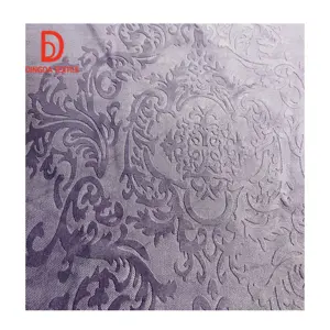 Dingda Factory offers 100% polyester home decor clothing sofa 3d printed embossed velvet fabric Velboa Plush
