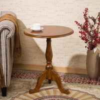 Table basse ronde minimaliste en bois de style européen moderne pour salon, petite table d'appoint, table console créative
