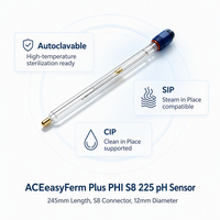 Électrode pH pour la vinification, la fermentation et la production de vin, capteur de pH stérilisable à la vapeur, autoclavable, personnalisable OEM ODM