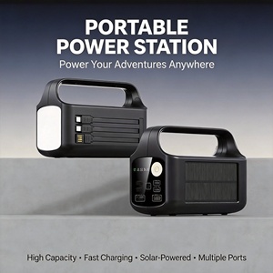 Banco de Energía Portátil de Iones de Litio con Inversor de Onda Sinusoidal Pura, Carga por Panel Solar, Linterna, Tipo-C, Salida Máxima de 10W - Product Image 4