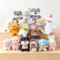 Vente en gros usine de mini jouets en peluche mignons, animaux en peluche lapin, jouets en peluche anime, 8 pouces (20-25 cm), pour machine à griffes