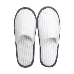 Chaussons jetables à bout fermé antidérapants <span class=keywords><strong>et</strong></span> épaissis pour hôtels, maisons d'hôtes, voyages, salons de beauté <span class=keywords><strong>et</strong></span> usage domestique toutes saisons - Product Image 5