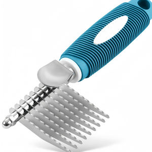 2,5 Zoll lange Pudel Haustier Dematting Kamm Bürste Werkzeug Edelstahl Sicherheits klingen für die Hunde-und Katzen pflege - Product Image 6