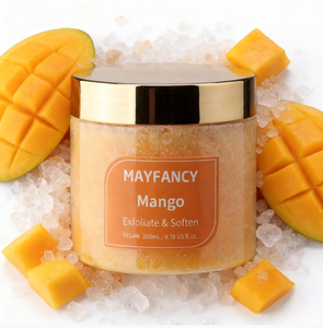 <span class=keywords><strong>Exfoliante</strong></span> Corporal de Mango Mayfancy, Suaviza y Exfolia la Piel, Cuidado Vegano para la Piel, 200 ml - Product Image 1