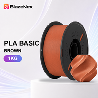 Filament d'impression 3D PLA de base à surface lisse 1KG BlazeNex 1,75 mm, facile à imprimer, enroulement propre, pour impression de modèles FDM pour Bambu