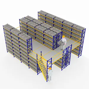 定制设计高阁楼货架夹层地板货架用于仓库存储