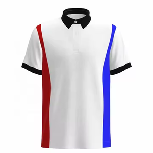 Chemise à manches courtes pour homme, broderie personnalisée, impression, haute qualité, séchage rapide, respirante, uniformes de sport de golf, 100% coton - Product Image 5