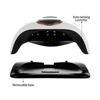 Sèche-ongles professionnel UV LED 168W, lampe UV portable à séchage rapide pour la maison et le salon, avec capteur automatique et poignée
