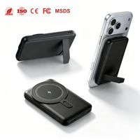 Batterie externe sans fil magnétique avec logo personnalisé, 10000 mAh, batterie externe mobile 5000 mAh, chargeur portable, batteries externes pour téléphone