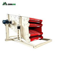 Machine à tamiser le sable à moteur AC de la marque Gravik, 4YK1860/4YK1854, tamis vibrant, capacité de 70 à 500 t/h sur site de carrière